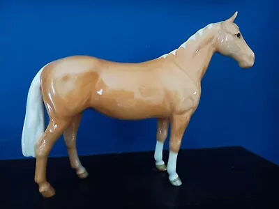 Buy Vintage Beswick Palamino Tan & White Horse  • 6.50£