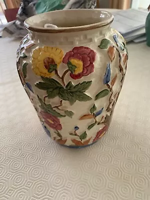 Buy H J Wood Indian Tree Handpainted Vase • 15£