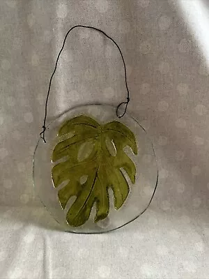 Buy Sun Catcher Monstera Plant Leaf  Glass Window Hanger 7” • 16.76£