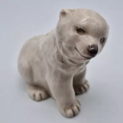 Buy Branksome England Small Polar Bear Cub White Bone China Baby Figurine VGC • 7.95£