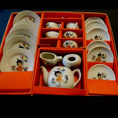 Buy Vintage Sonsco Children’s China Tea Set Miniature Toy Porcelain Japan • 28£