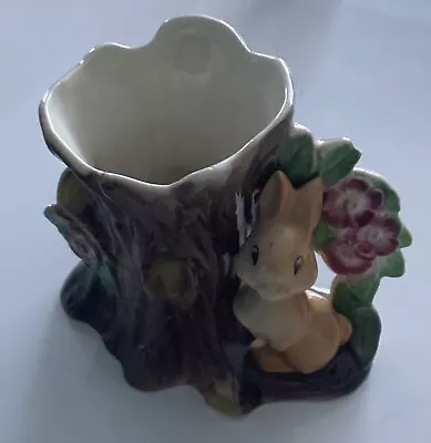 Buy Royal Fauna Hornsea Pottery Rabbit Against Trunk ( Has Small Chip) • 8.99£