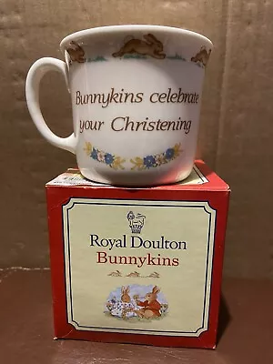 Buy Royal Doulton Bunnykins Celebrate Your Christening Cup 1994. Still New In Box. • 5£