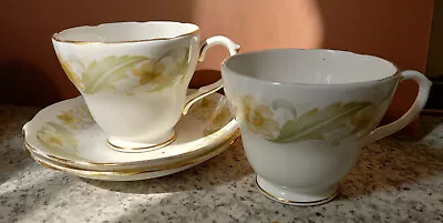 Buy Duchess China Greensleeves Cup And Saucers X 2 • 2.49£