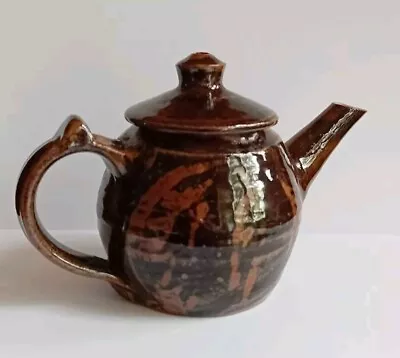 Buy Vintage Sam Uhlick Wenford Bridge Teapot Tenmoku Glaze 1977  • 19.99£