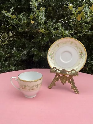 Buy 🌼Vintage Noritake Pale Yellow Floral Tea Cup And Saucer • 18.99£