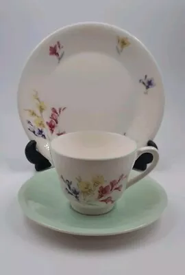 Buy Figgjo Flint Norway Floral Pattern Trio - Cup, Saucer & Plate. Excellent.  • 9.50£