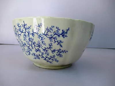 Buy Antique European Pottery Bowl Blue & White Tree Design Decorative Collectibe F98 • 47.92£