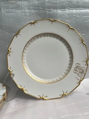 Buy Set Of 3 Vintage B & C Limoges France  10.5  Hand Painted Plates • 92.26£