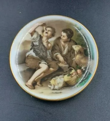 Buy Vintage Crown Staffordshire Miniature Wall Plate, Children 7.5cm • 6£