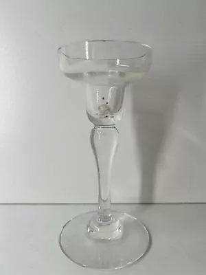 Buy Wedgwood Clear Glass Tall Candlestick Candle Holder • 19.99£