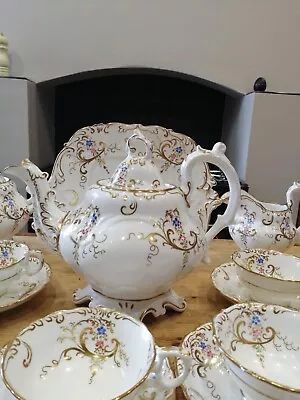 Buy Superb 19thC English Rococo Style Tea Set With A Perfect Teapot • 249£