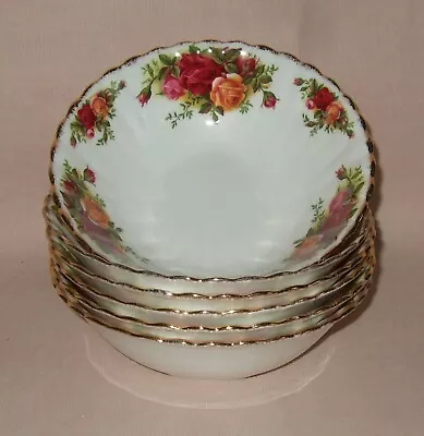 Buy Royal Albert Old Country Roses  6 Soup / Cereal Bowls , English 1st Quality • 29.95£