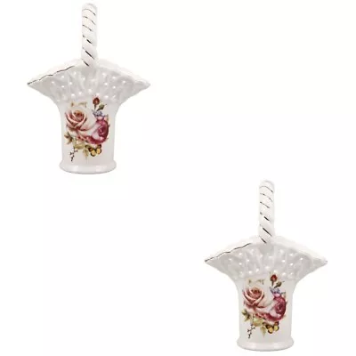 Buy  2 Pack Kitchen Utensil Holder Ceramic Tableware Flower Basket • 40.68£