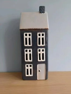 Buy Village Pottery Tall Grey House Tea Light Holder Ceramic Gift 28cm Tall NEW • 19.95£