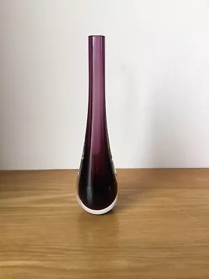 Buy Vintage Caithness Glass Heather  Stroma 4022 Bud Vase Domhnall O'Broin 1961. • 6.99£
