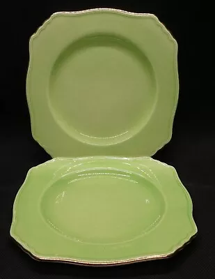 Buy Two Royal Winton/Grimwades Pastel Ware Green Moulded Edge Side Plates- 15.5cm • 21.99£