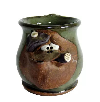 Buy Vintage 70s Ugly Face Mug Pottery Character Studio Art Kitsch Folk Art Cup Retro • 18£