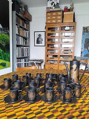 Buy Vintage Portmeirion Phoenix Large Coffee Set By John Cuffley 1970s Retro 18 Cups • 65£
