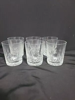 Buy Edinburgh Crystal Star Of Edinburgh Tumbler Shot Whiskey Glasses Set Of 6 Sign • 74.55£