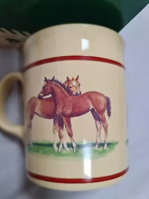 Buy Vintage  F.R Gray & Son, Aldridge - Equestrian/ Horse Decorated Pottery Mug • 8.95£