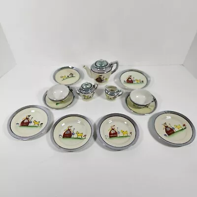 Buy Vintage Childrens China Tea Set Little Bo Peep 15 Pieces Made In Japan 1940s • 15.80£