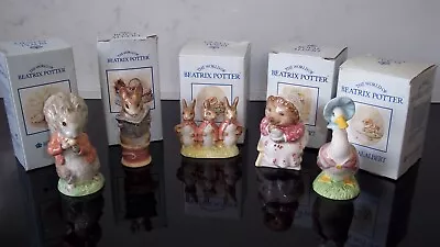 Buy Royal Albert Beatrix Potter Figures 5 In Total Boxes Dated 1989 • 34.90£