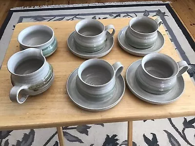 Buy Carron Scotland Pottery Coffee/tea Set, 4 Cups, Saucers, Cream Jug, Sugar Bowl • 60£