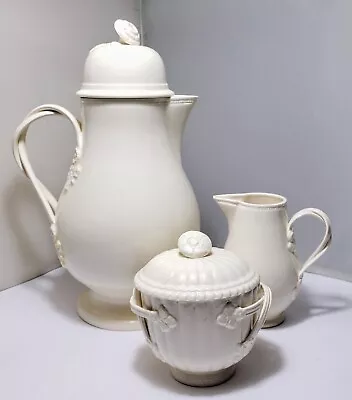 Buy ROYAL CREAMWARE CLASSICAL CREAMWARE SET Coffee Pot Creamer Sugar TWISTED HANDLE • 102.50£