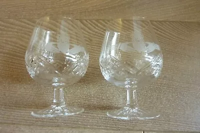 Buy 2 X Galway Crystal Balloon Glasses From The Claddagh Ring Collection. • 16.95£