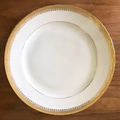 Buy ANTIQUE BUCKINGHAM GOLD Encrusted Royal Ivory KPM Porcelain Germany DINNER PLATE • 32.63£