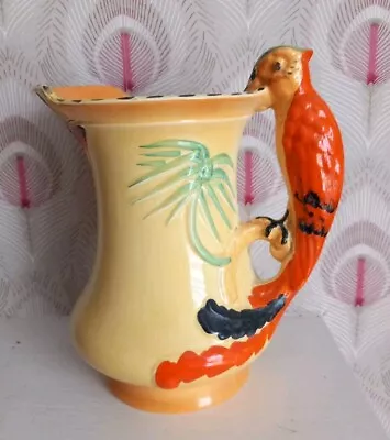 Buy Burleigh Ware Art Deco Parrot Jug Pitcher Circa 1940s • 9.50£