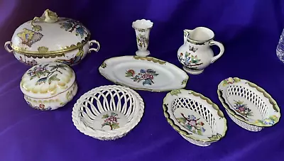Buy Set Of Herend Porcelain Queen Victoria  8 Pieces • 220£