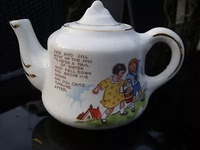Buy Antique Nursery Ware Teapot Decorated With Jack & Jill & Nursery Rhyme 1920s/30s • 25£