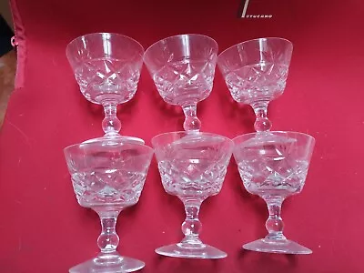 Buy 6  Royal Brierley Bruce Pattern  Crystal Glasses • 8.50£