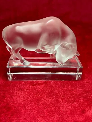 Buy Lalique  Taureau  Bull Paperweight, Fully Signed To Base Dating Circa 1960 • 225£