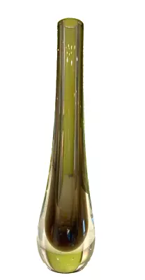 Buy Caithness Glass Stroma Bud Tear Drop  Vase In Brown Cinnamon • 4.99£