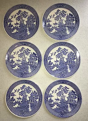 Buy COASTERS X 6 ~Vintage Blue Willow ENGLISH IRONSTONE TABLEWARE LTD. ~ 11.5cm Dia. • 22£