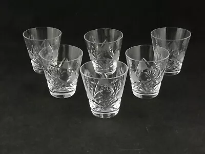 Buy 6 Crystal Whisky Tumblers Glasses • 20£