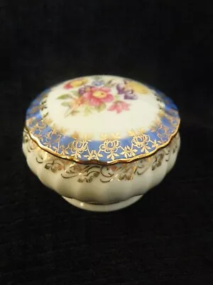 Buy Vintage Dresden Fine Bone China  Porcelain Trinket Box PM GDR. B8 • 4.99£
