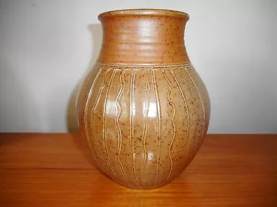 Buy Toff Milway, Large Studio Pottery Vase. Shino Salt Glaze. • 45£
