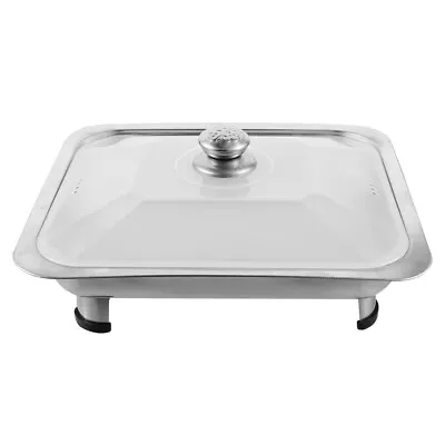 Buy  Buffet Trays With Lids Food Warmer Server Stainless Steel Dinner Plate • 13.98£