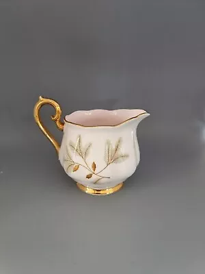 Buy 🌟Vintage Royal Albert England Braemar 1950s Milk Jug Pink Gold🌟 • 8.50£