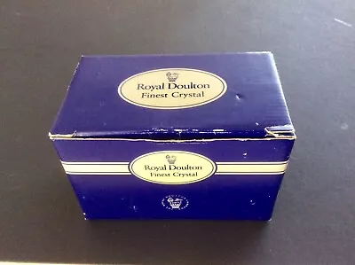 Buy NEW 5 Vintage Royal Doulton Reflection Finest Crystal Coasters Boxed Exc. Condi. • 22£
