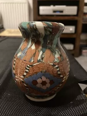 Buy Vintage Vallauris Mosaic Vase By Jean Gerbino • 50£