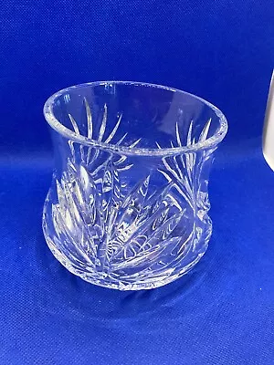 Buy Royal Doulton Signed Crystal Cut Glass 10cm Vase • 10.99£