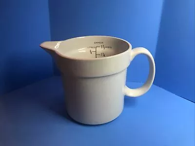Buy Vintage Lord Nelson Pottery White Measuring Pitcher Crafted In England 1.5 Pint  • 18.63£
