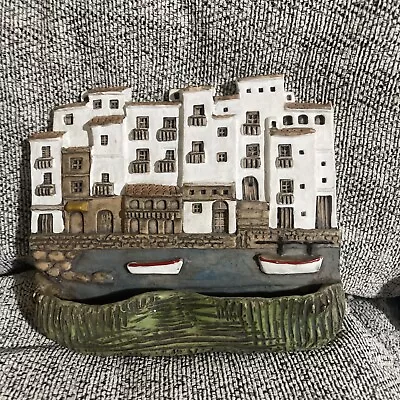 Buy British Seaside Harbour Scene Wall Pocket / Vase Pottery • 14.99£