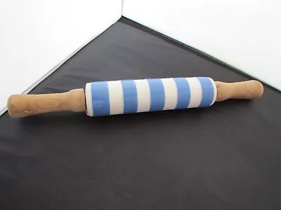 Buy Vintage T G Green Cornishware Blue And White Rolling Pin • 30£