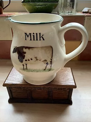 Buy Vintage Large Milk Jug Cloverleaf Farm. 16cm High. • 12.99£